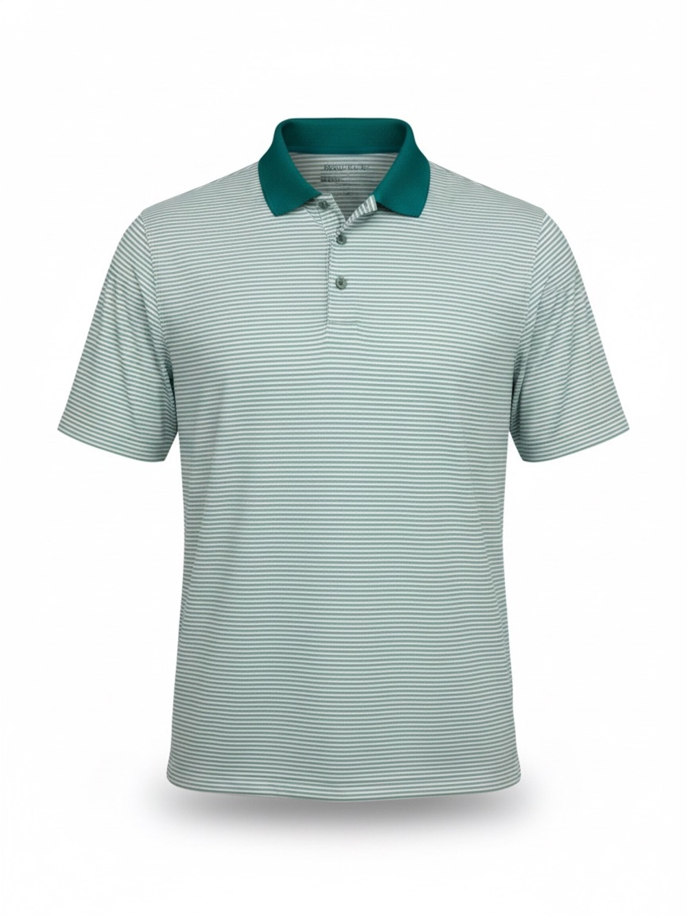 Nike Golf Dri-FIT Polo Shirt Mens XL Green White Stripe Performance Golf
